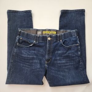 Lee Performance Extreme Motion Slim Fit Straight Leg Jeans Size 38 X 30